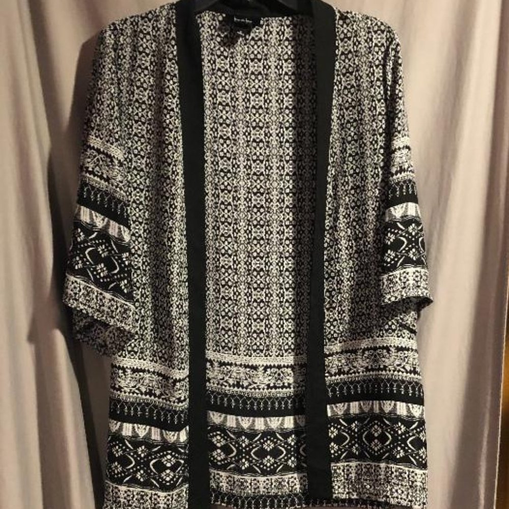 By and By Black and White Small Shirt